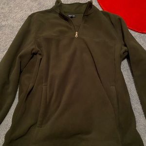 Dark Green M Quarter Zip Up
